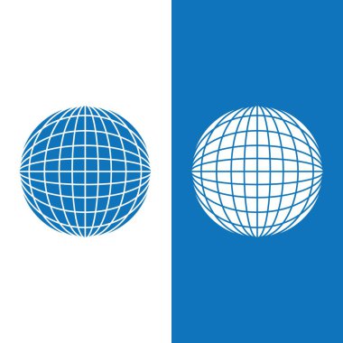 dünya logosu tasarım şablonu vektör küre tasarım şablonu