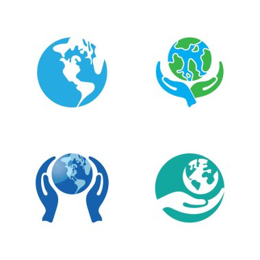 dünya logosu tasarım şablonu vektör küre tasarım şablonu
