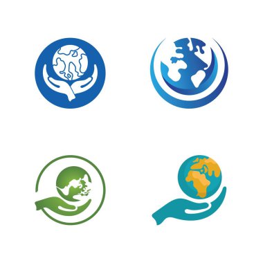 dünya logosu tasarım şablonu vektör küre tasarım şablonu