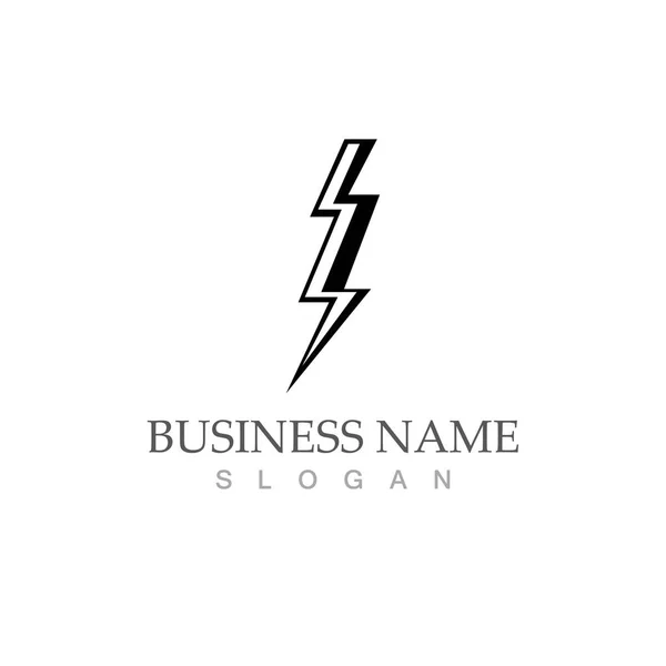 Flash Thunderbolt Logotyp Mall Design — Stock vektor