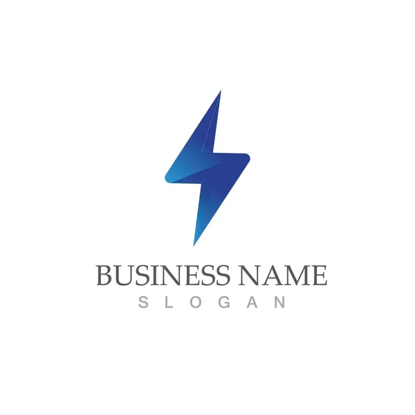 Design Șablon Logo Fulger Fulger — Vector de stoc