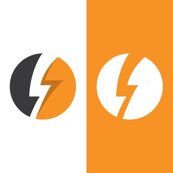 Flash Thunderbolt Logotyp Mall Design — Stock vektor