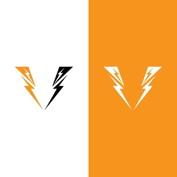 Flash Thunderbolt Logo Template Ontwerp — Stockvector