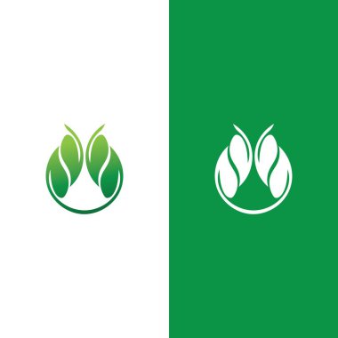 Yeşil ağaç yaprağı ekoloji doğa elementi vektörü logoları