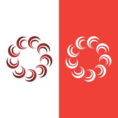 vortex vektör illüstrasyon simgesi Logo Şablonu tasarımı