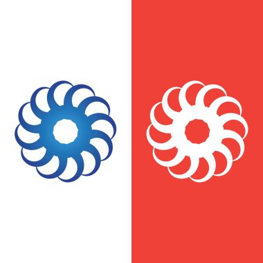 vortex vektör illüstrasyon simgesi Logo Şablonu tasarımı