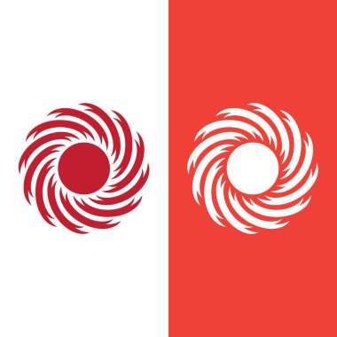 vortex vektör illüstrasyon simgesi Logo Şablonu tasarımı