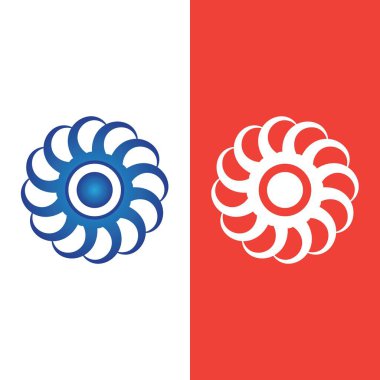 vortex vektör illüstrasyon simgesi Logo Şablonu tasarımı