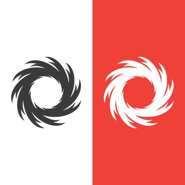 vortex vektör illüstrasyon simgesi Logo Şablonu tasarımı