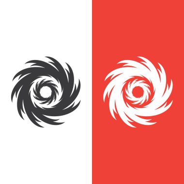 vortex vektör illüstrasyon simgesi Logo Şablonu tasarımı