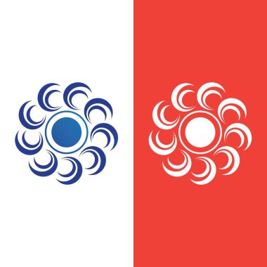 vortex vektör illüstrasyon simgesi Logo Şablonu tasarımı