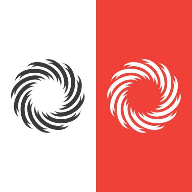vortex vektör illüstrasyon simgesi Logo Şablonu tasarımı
