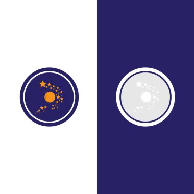 Yıldız simgesi şablon vektör illüstrasyon tasarımı