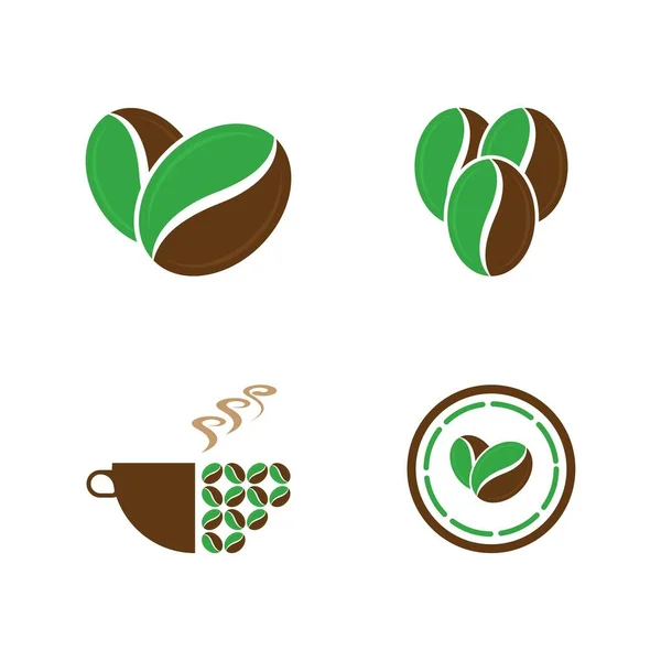 Icono Grano Café Vector Plantilla Ilustración — Vector de stock