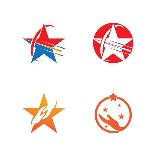 Návrh Vektorových Ilustrací Pro Ikony Hvězd — Stockový vektor