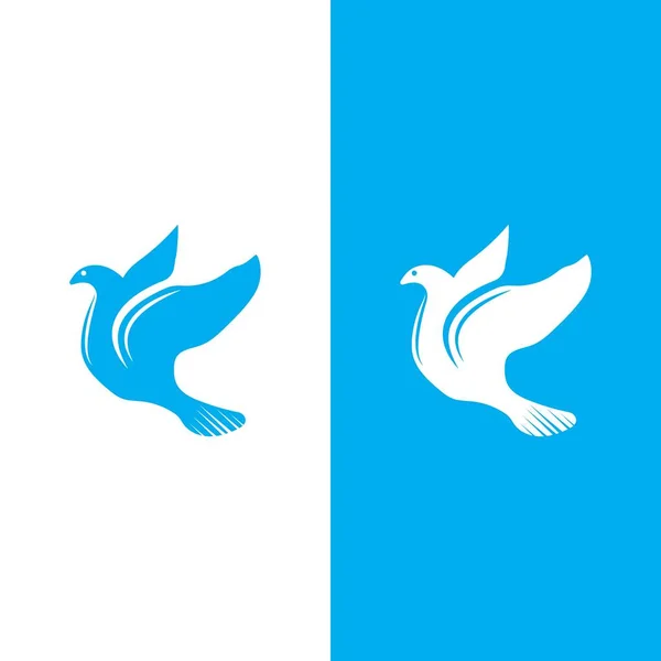 Dove Bird Logo Vector Design Illustration — стоковый вектор