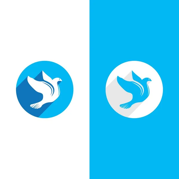 Dove Bird Logo Vector Design Illustration — Stockvektor