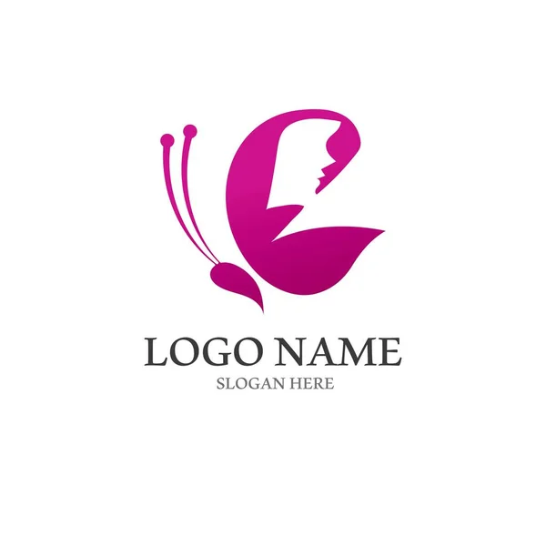 Butterfly Logo Icon Vector Design Illustration — Vetor de Stock