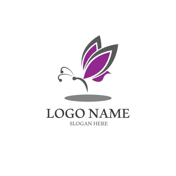 Butterfly Logo Icon Vector Design Illustration — Wektor stockowy