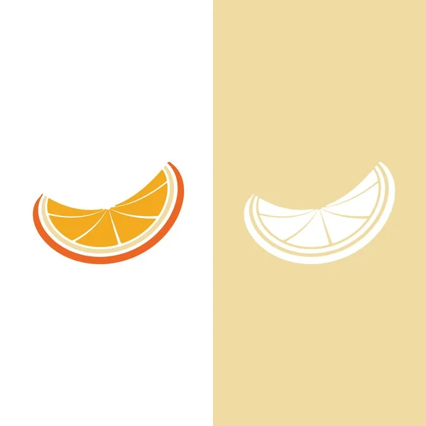 Diseño Del Logo Naranja Icono Vectorial Ilustración Diseño — Vector de stock