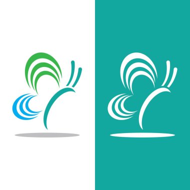 Butterfly logo icon vector design illustration