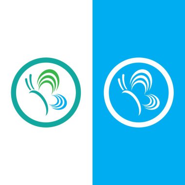 Butterfly logo icon vector design illustration