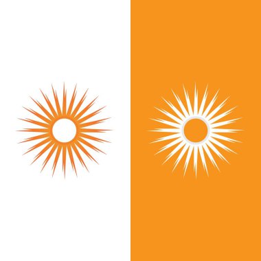 Güneş Vektörü illüstrasyon Simgesi Logo Şablonu tasarımı