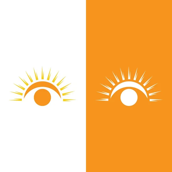 Дизайн Логотипа Иконки Изображением Солнечного Вектора — стоковый вектор