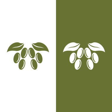 zeytin ikonu vektör çizim şablonu