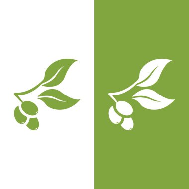 zeytin ikonu vektör çizim şablonu