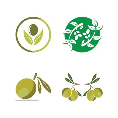 zeytin ikonu vektör çizim şablonu