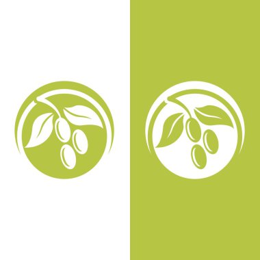 zeytin ikonu vektör çizim şablonu