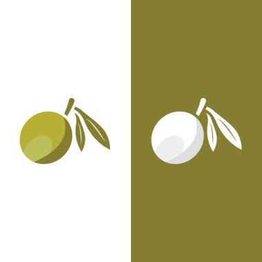 zeytin ikonu vektör çizim şablonu