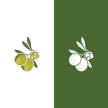zeytin ikonu vektör çizim şablonu