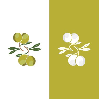 zeytin ikonu vektör çizim şablonu