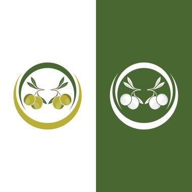 zeytin ikonu vektör çizim şablonu