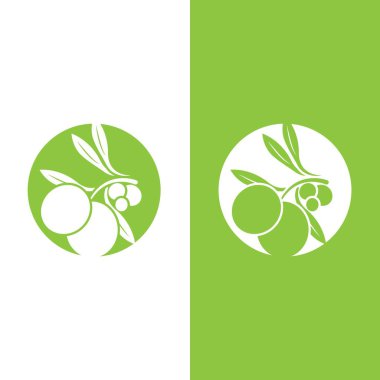 zeytin ikonu vektör çizim şablonu