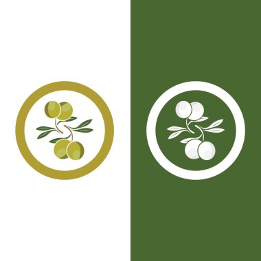 zeytin ikonu vektör çizim şablonu