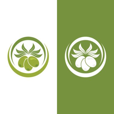 zeytin ikonu vektör çizim şablonu