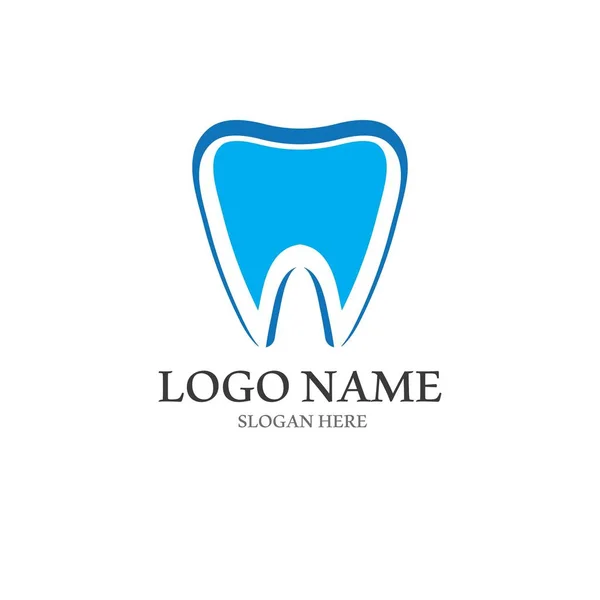 Dentallogo Vorlage Vektor Illustration Icon Design — Stockvektor