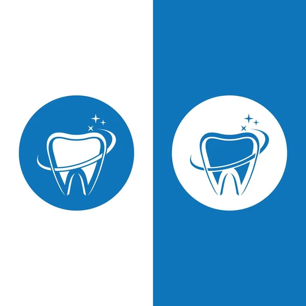 Logo Dentystyczne Wektor Szablonu Ikona Projektu Ilustracji — Wektor stockowy
