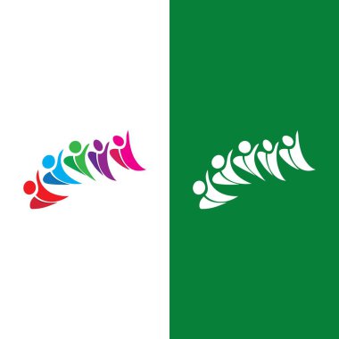 Topluluk, ağ ve sosyal simge tasarım şablonu