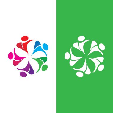 Topluluk, ağ ve sosyal simge tasarım şablonu