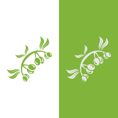 zeytin ikonu vektör çizim şablonu