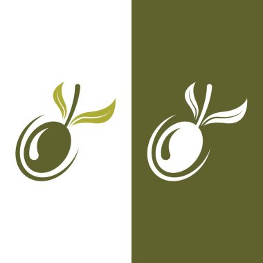 zeytin ikonu vektör çizim şablonu