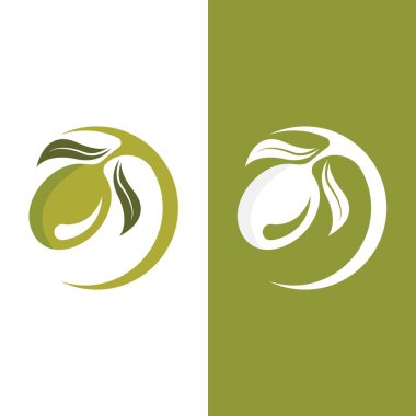 zeytin ikonu vektör çizim şablonu