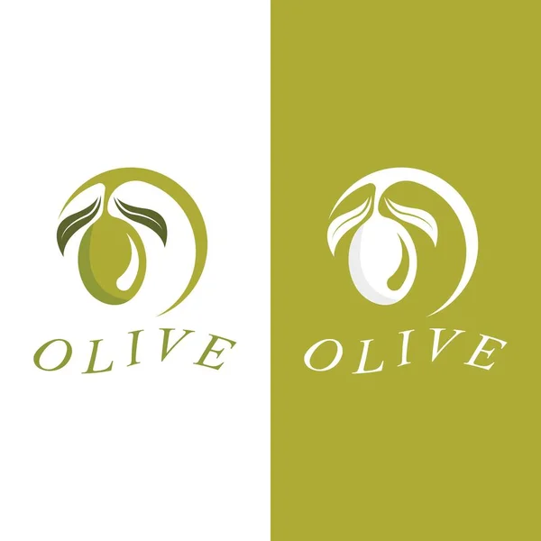 Olive Symbol Vektor Illustration Design Vorlage — Stockvektor