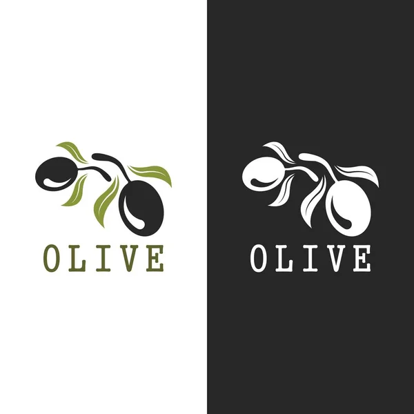 Olive Symbol Vektor Illustration Design Vorlage — Stockvektor