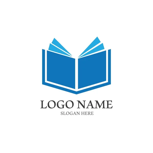 Design Ícone Vetor Tecnologia Logotipo Livro Digital —  Vetores de Stock
