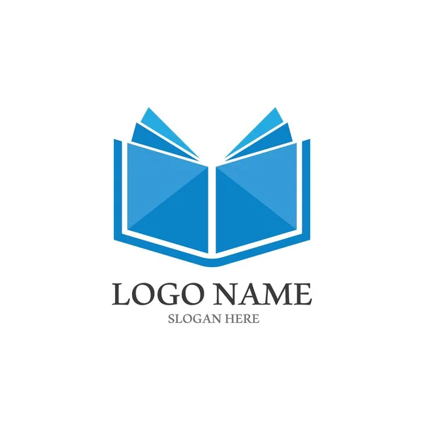 Livre Numérique Logo Technologie Vectoriel Icône Design — Image vectorielle